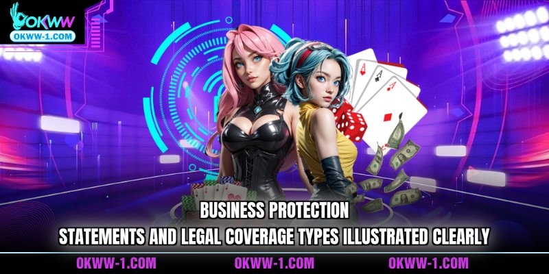 Business protection statements and legal coverage types illustrated clearly