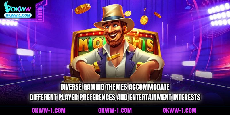 Diverse gaming themes accommodate different player preferences and entertainment interests
