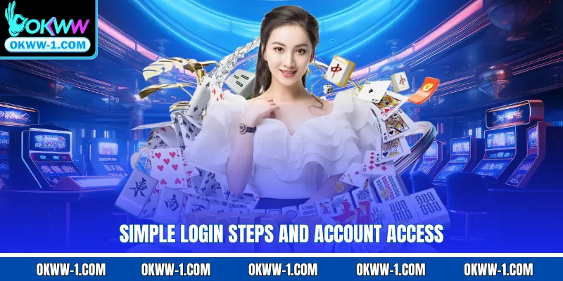 Simple login steps and account access
