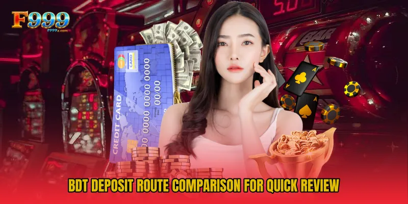 BDT deposit route comparison for quick review