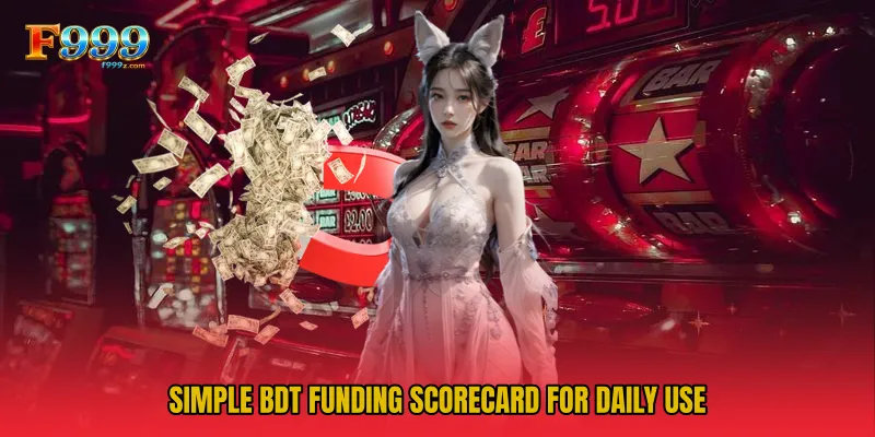 Simple BDT funding scorecard for daily use